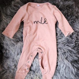 Organic Zoo Baby Sleeper Romper in Clay - Unisex, 0 to 3 Months
